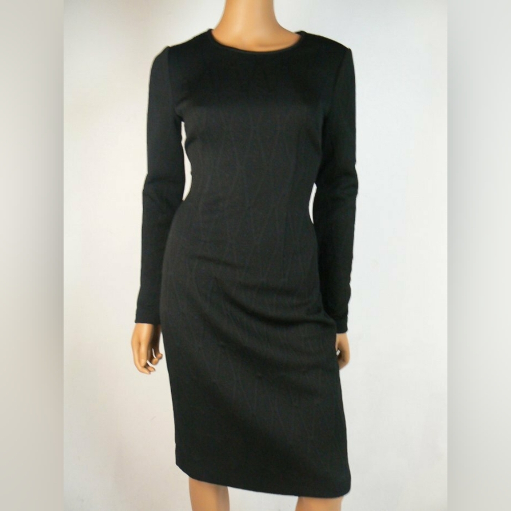 Betsey Johnson Classic Black Long Sleeve Dress Size 6 NWOT